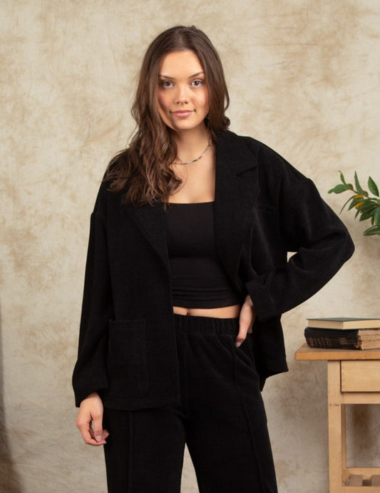 Corduroy Pintuck Jacket