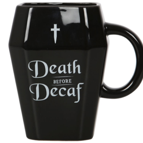 Death before decaf mug